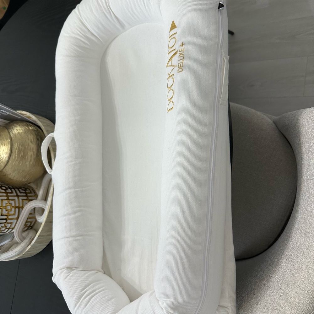DockATot Deluxe+ Baby Lounger - White